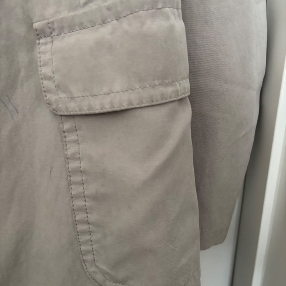 Banana Republic Gray Trench Coat - Picture 5 of 6